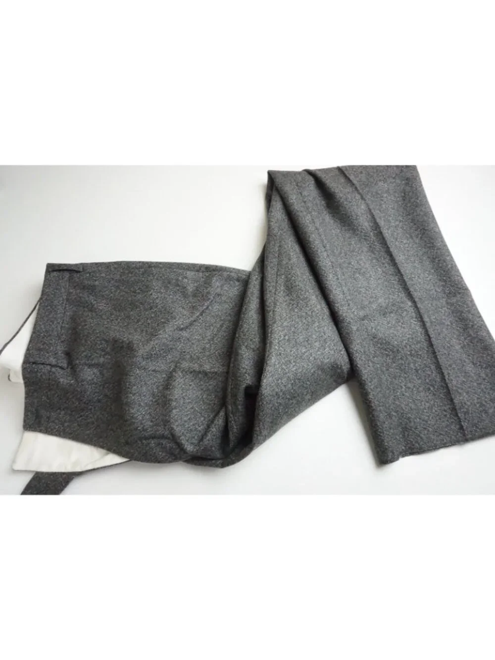 Sartorio Napoli Gray Flannel S120s Wool 2 Pc Suit Jacket Pants Sz 54EU NEW